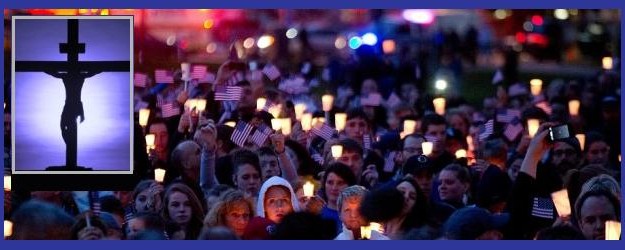 Boston candlelight vigil collage Boston candlelight vigil collage