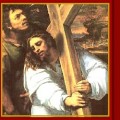Simon of Cyrene lifts the cross from Christ's shoulders collage Simon of Cyrene lifts the cross from Christ's shoulders collage