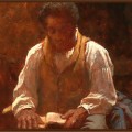 Newton photos 1-6-15 The Lord Is My Shepherd, Eastman Johnson (American, 1863).