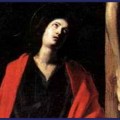 Swetnam photos 1-3-15 Christ on the Cross with the Virgin, Mary Magdalene, St. John, and St. Francis of Paola, detail, by Nicholas Tournier (1590-1639).
