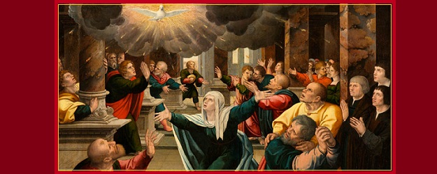 The Pentecost, by a follower of Bernard van Orely, circa 1530.