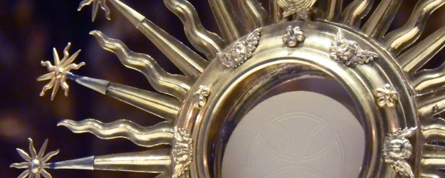 Detail of a host in a monstrance